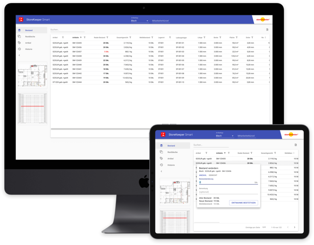 Vista del escritorio de la aplicación SmartKeeper