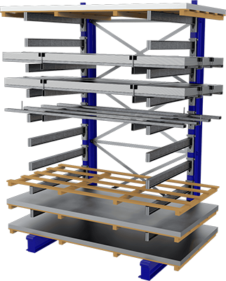 Estanterías cantiléver para cargas pesadas